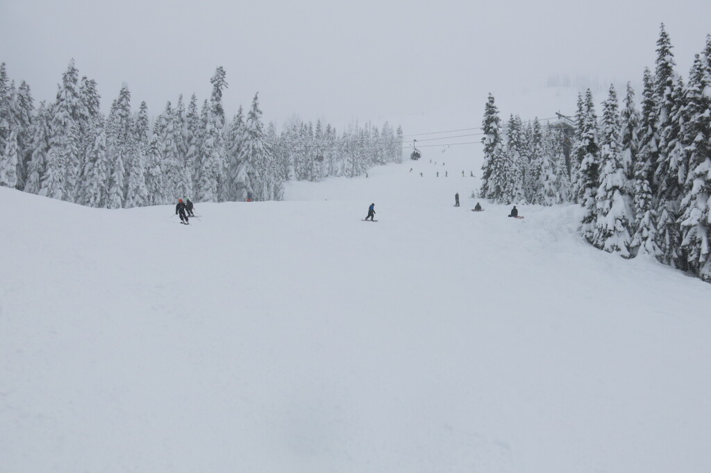 Mill Valley intermediate terrain at Stevens Pass, December 2017