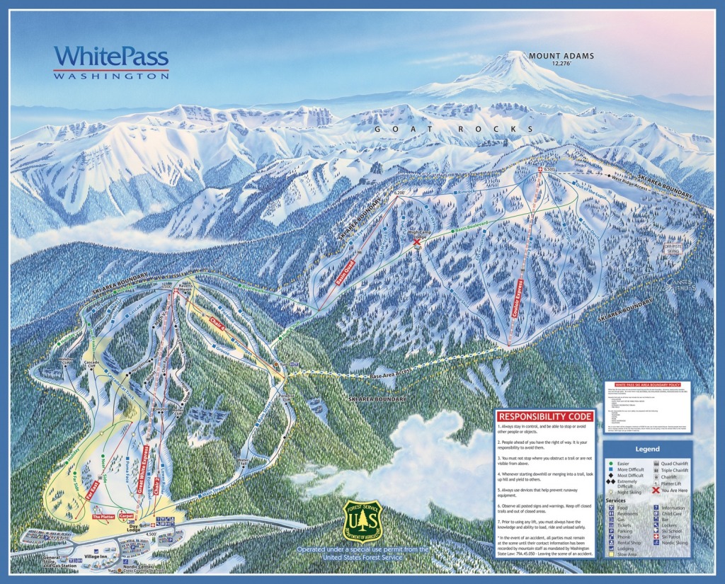 White Pass Trail Map 21/22