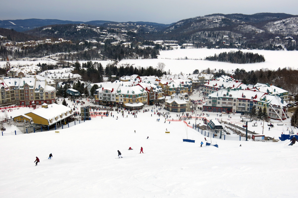 Mont-Tremblant Village and South Side base area, February 2018