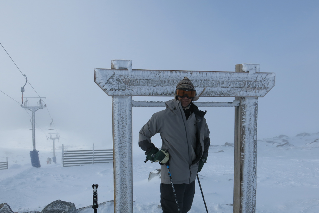 Highest lift-served point in Australia at Thredbo, August 2018