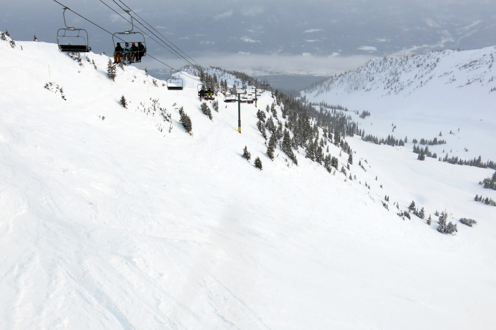 Stairway to Heaven lift at Kicking Horse, February 2018