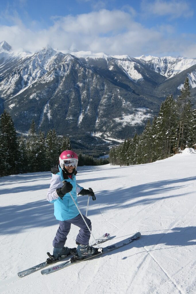 Happy Skier at Panorama, February 2018