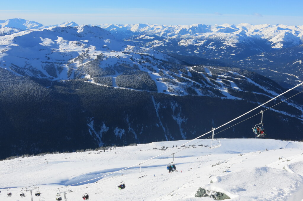 View of Whistler from 7th Heaven at Blackcomb
