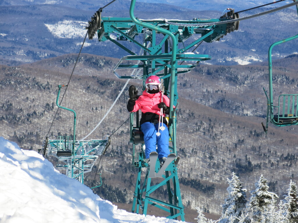 Single chair at Mad River Glen, January 2019
