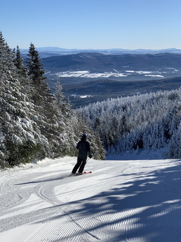 Nearly untouched groomer at Mad River Glen at 10:30AM, January 2019