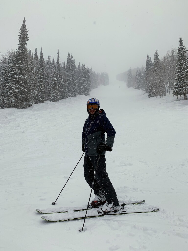 Snowing again at Park City, March 2019