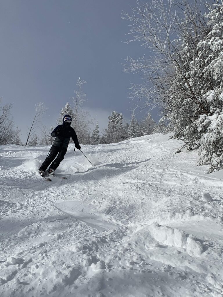 Great snow on the advanced runs at Stowe, January 2019