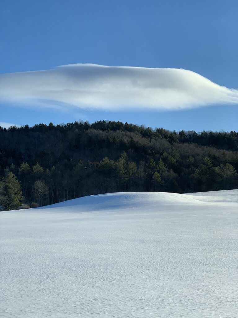 Cloud/Snow art at Stowe near the Trapp Family Lodge, January 2019