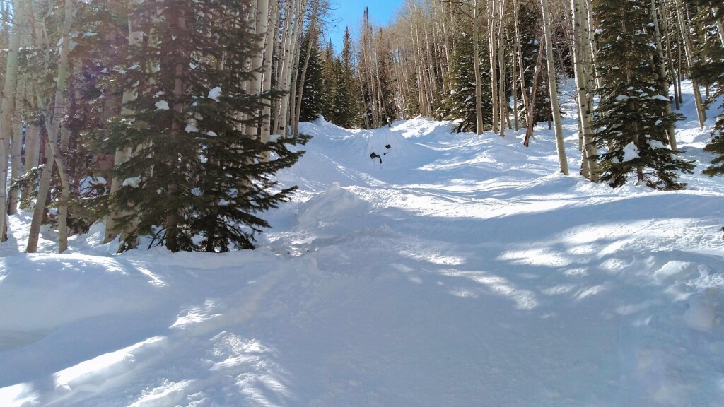 "Mudslide" at Powderhorn, February 2019