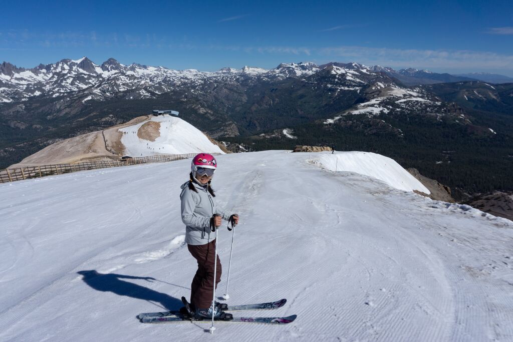 Summer skiing at Mammoth, June 30th, 2019