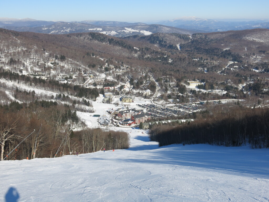 View of the Mt. Lincoln base from Spring Fling at Sugarbush, January 2019