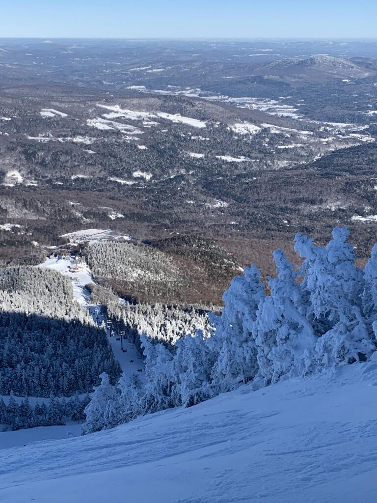 Views from the top of Sugarbush, January 2019