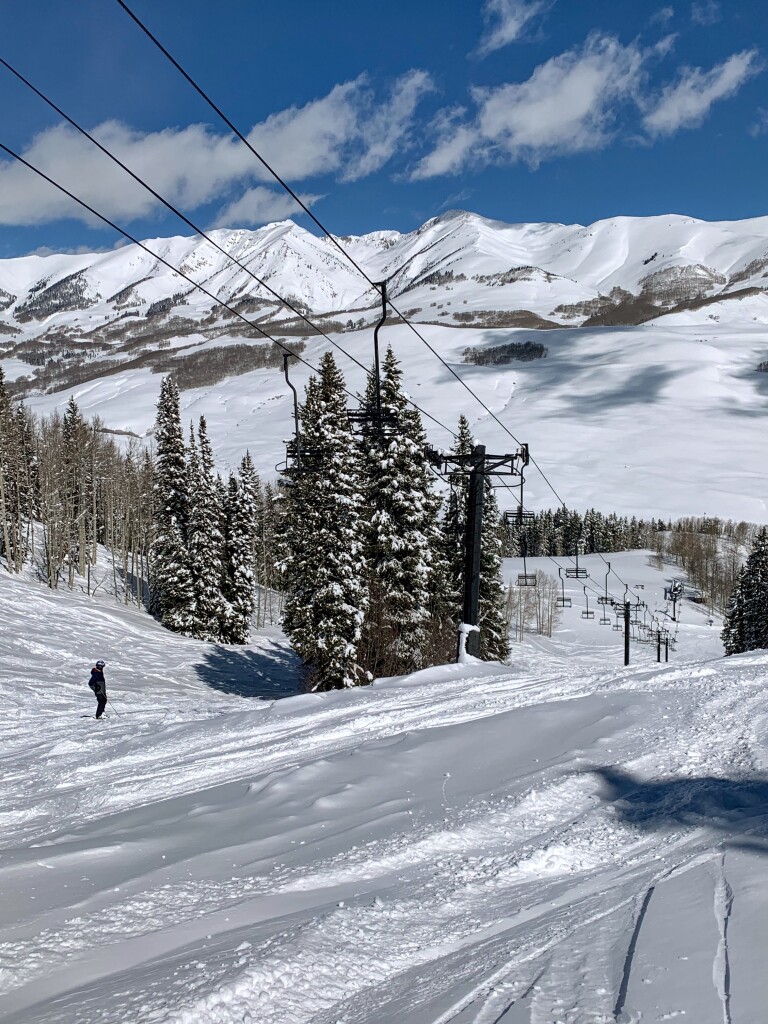 Teocalli Chair (not running) at Crested Butte, March 2019