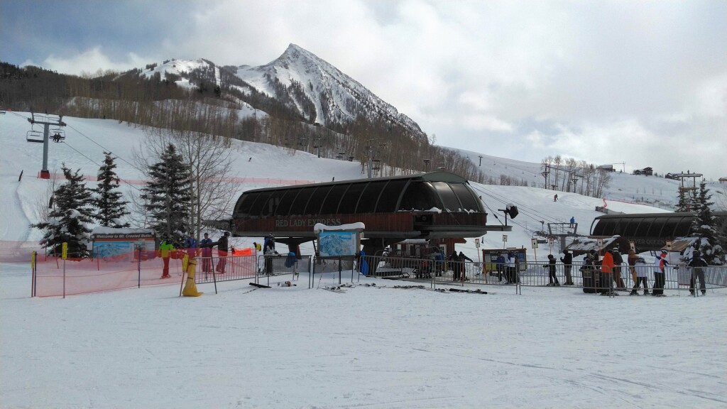 Base of Red Lady and Silver Queen, Crested Butte, March 2019