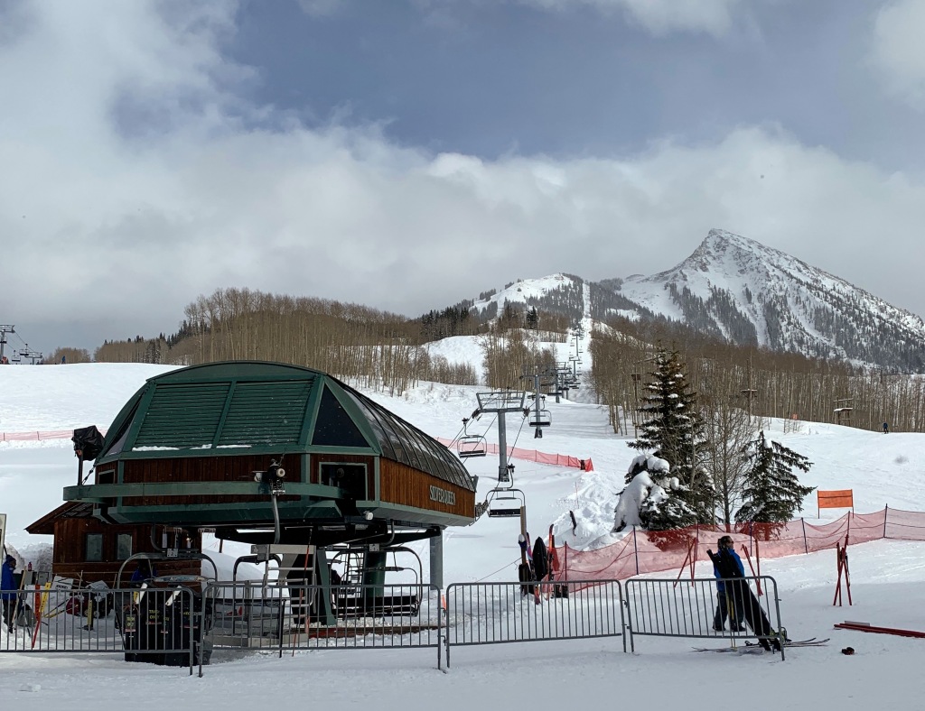 Base of Silver Queen at Crested Butte, March 2019