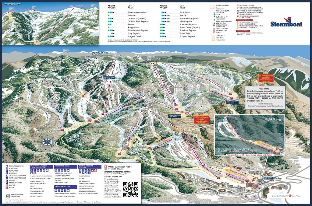 Steamboat trail map 2019/20