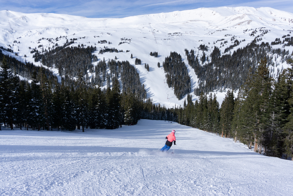 Groomer off of Chip's Dream lift at Loveland, December 2019