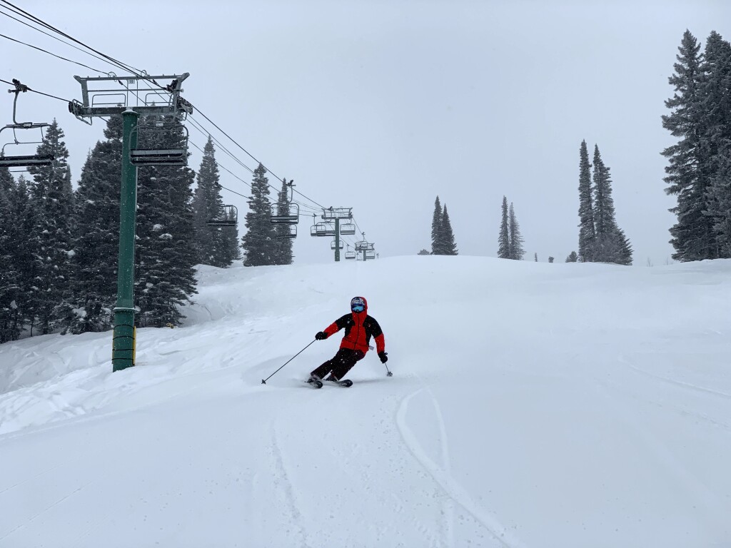 Hero snow at Tamarack, February 2020