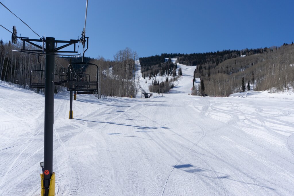 "Tercero" triple chair at Sunlight, February 2020