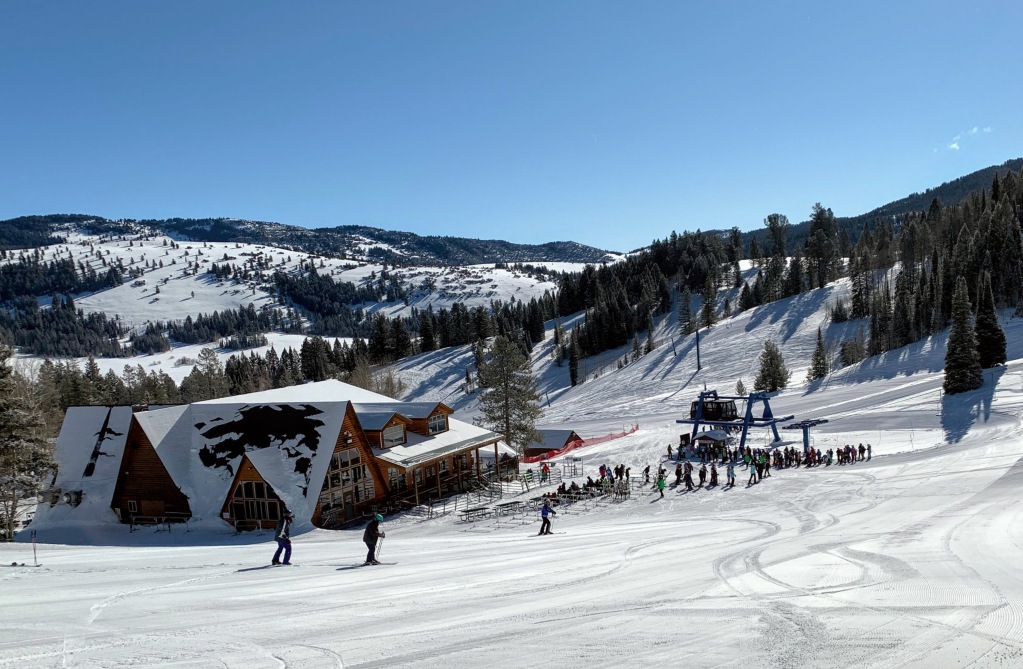 Tidy base area at Beaver Mountain, February 2020