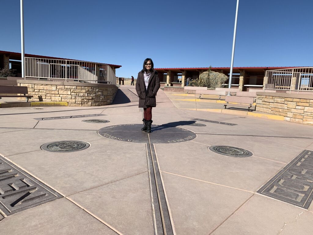 Four Corners on the way home, March 2020