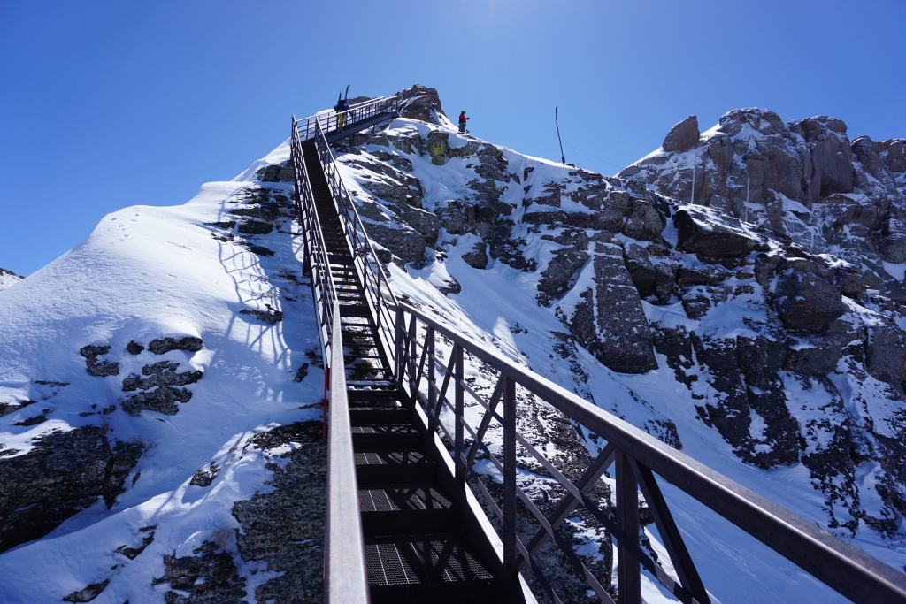 Gold Hill stairs at Telluride, March 2020