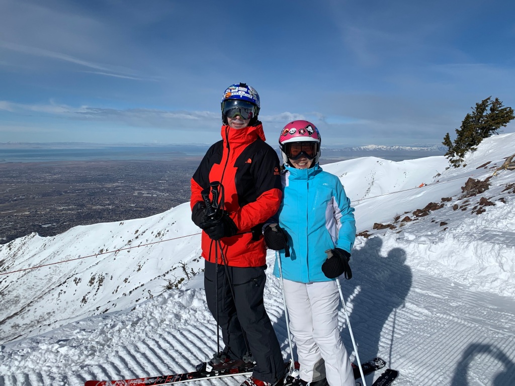 Top of Snowbasin Utah, February 2020