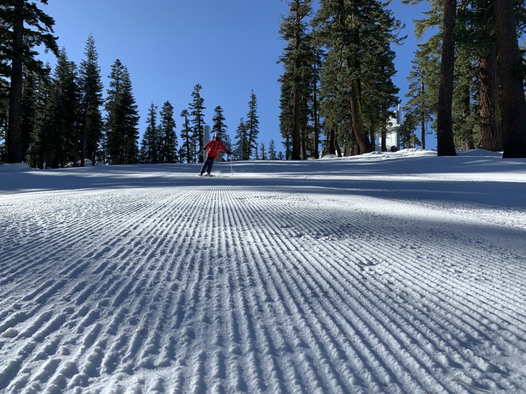 Sierra at Tahoe groomer, November 2020