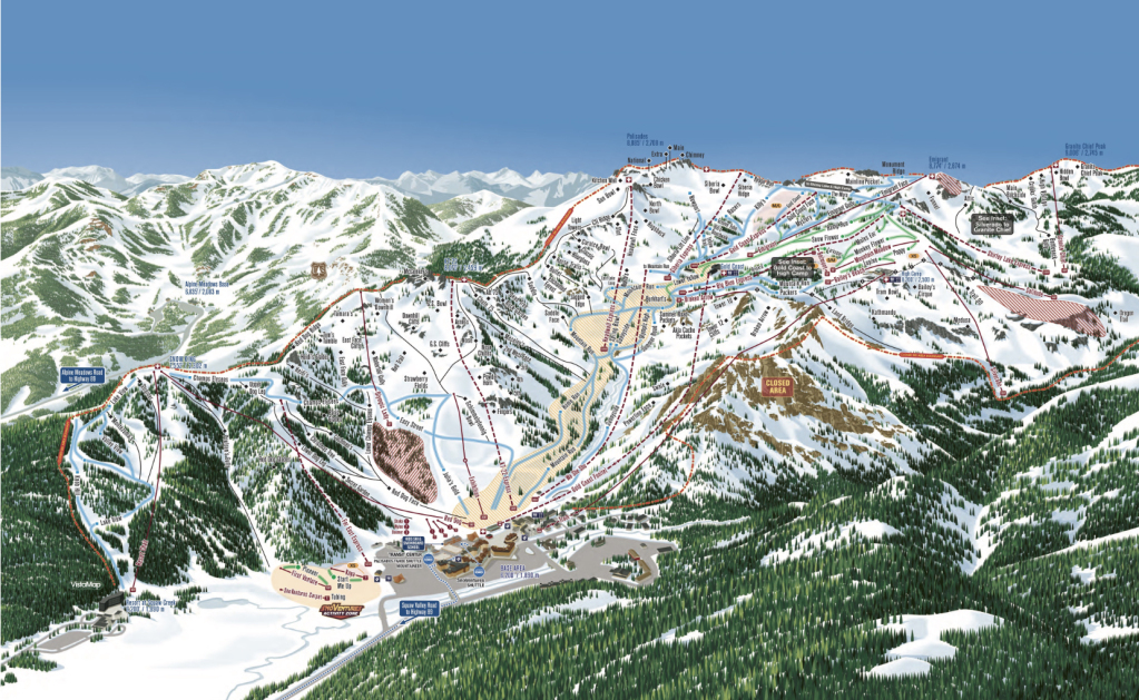 Palisades Tahoe Trail Map 21/22