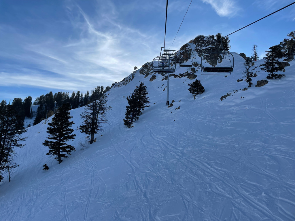 Paradise Chair at Powder Mountain, January 2022