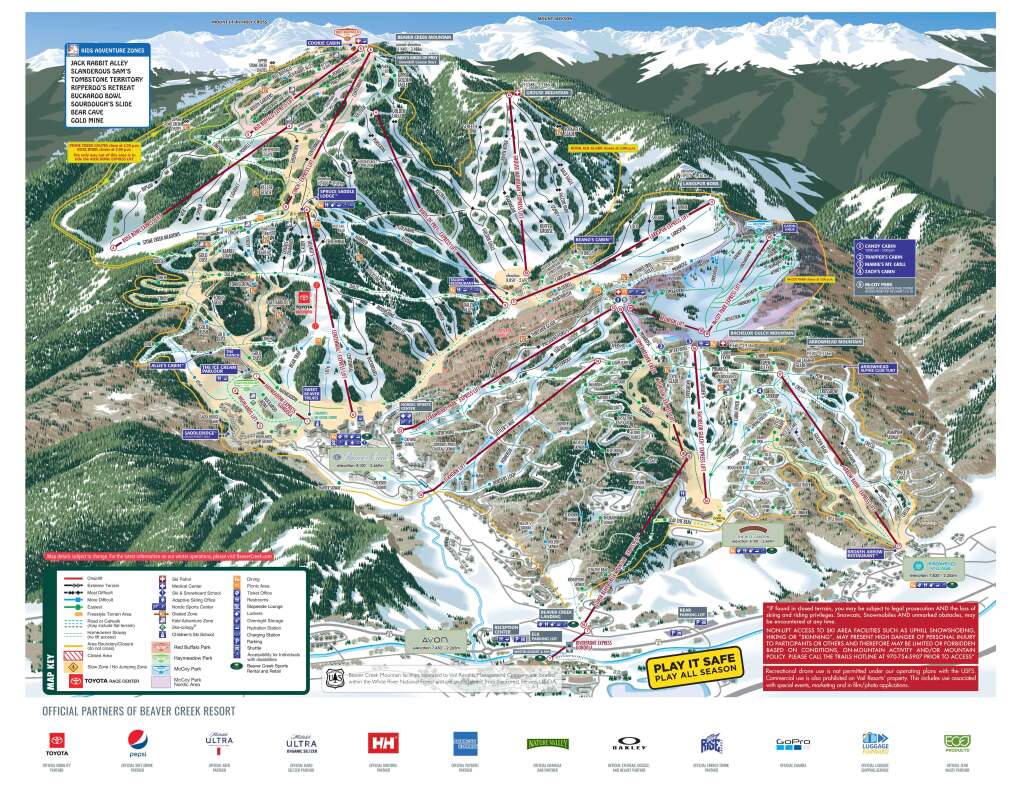 Beaver Creek Trail Map 21/22