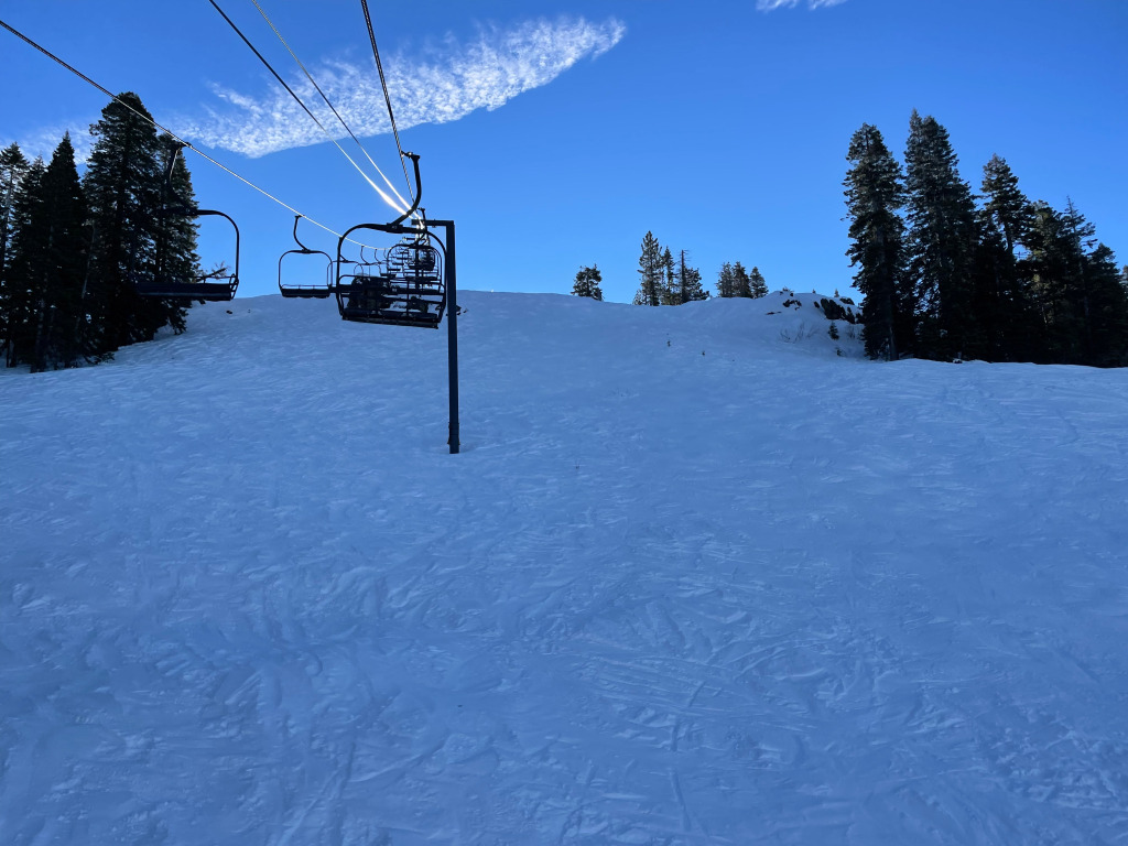The Face off Chair 3 at Dodge Ridge, January 2022