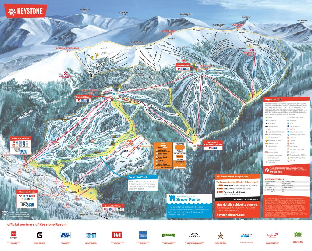Keystone Trail Map 21/22
