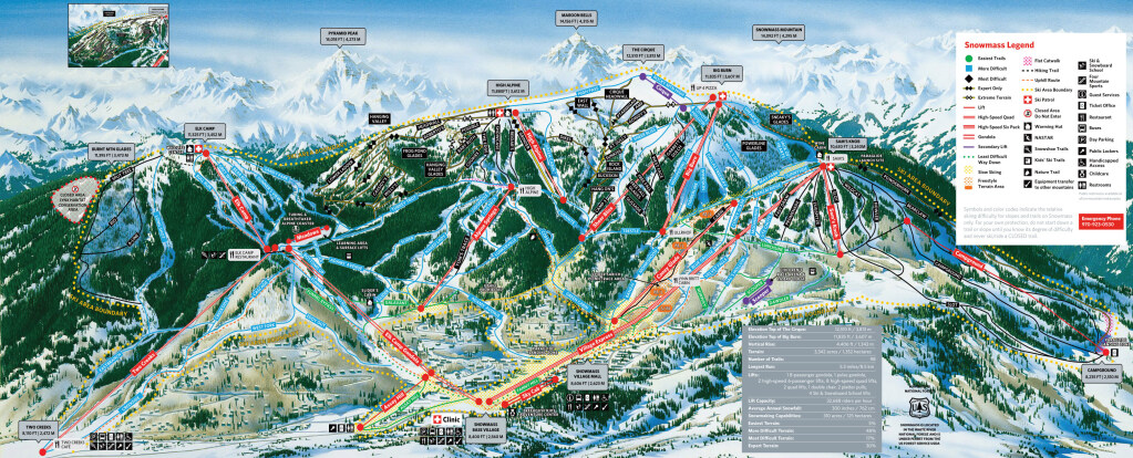 Snowmass trail map 21/22