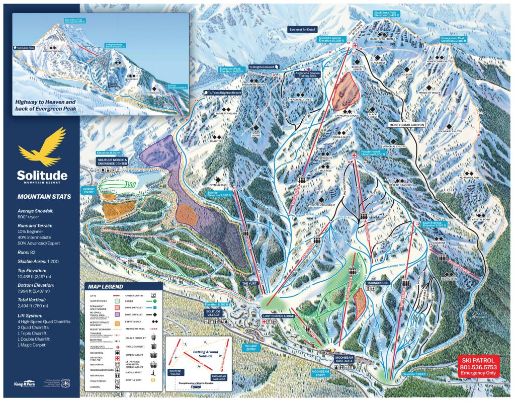 Solitude trail map 21/22