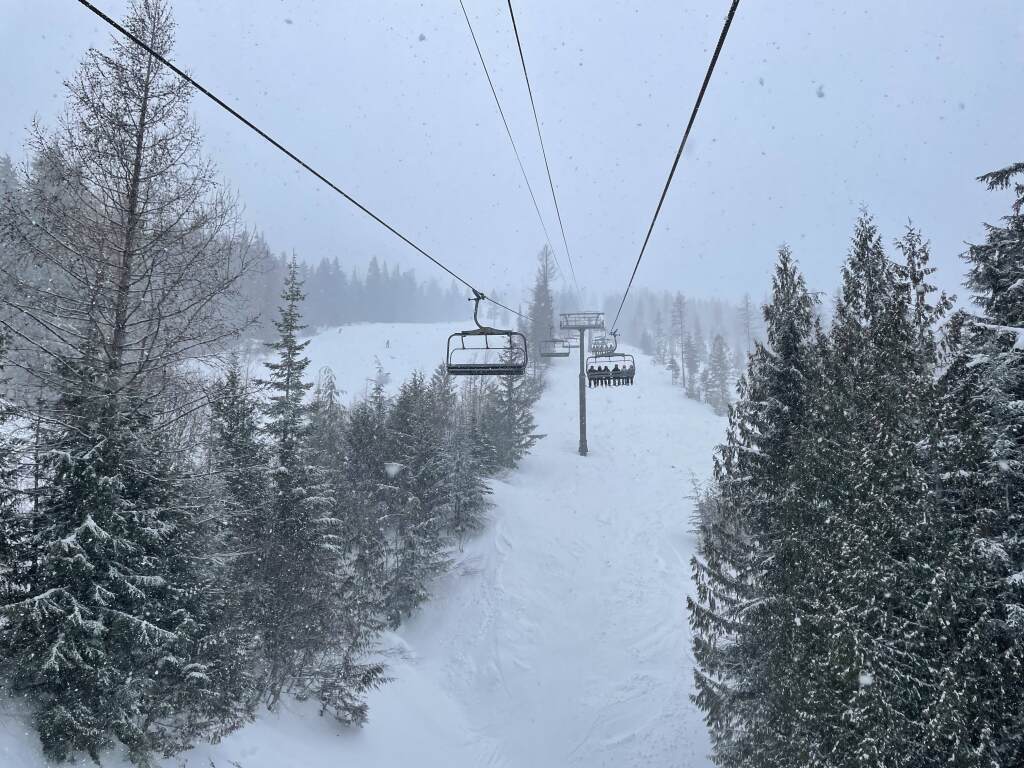 Stella lift at Schweitzer, January 2022