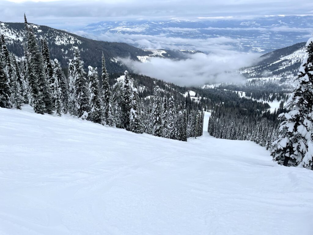 "Colburn School" in the Little Blue area at Schweitzer, January 2022