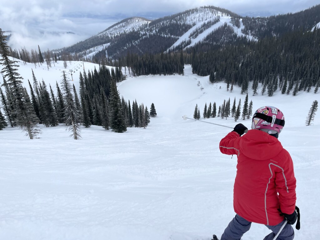 "Blue Grass" off the Colburn Triple at Schweitzer, January 2022