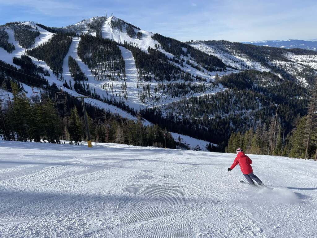 Chair 3 terrain at Silver Mountain, January 2022