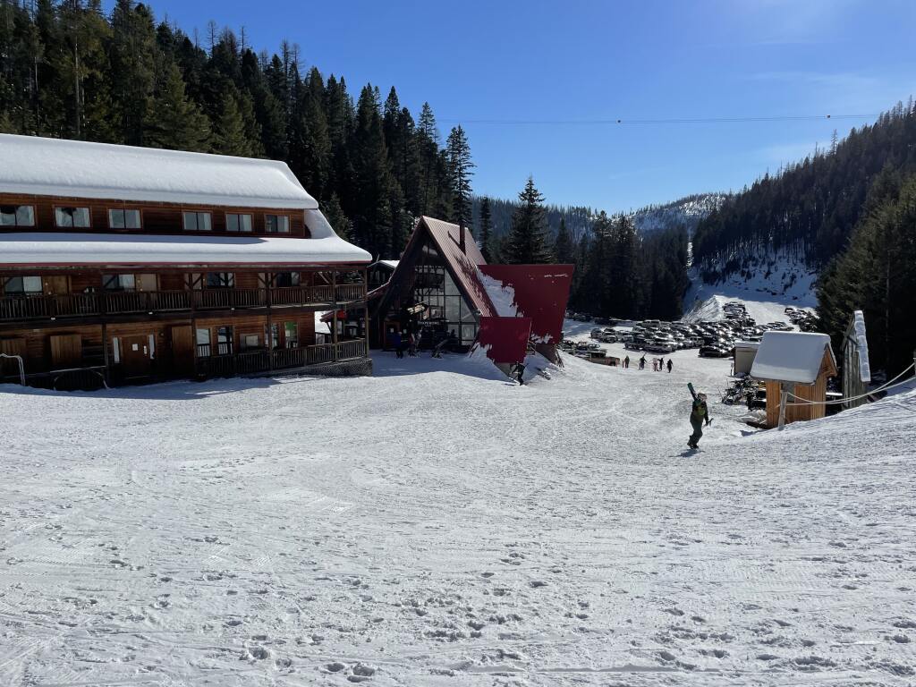 Montana Snowbowl base area, January 2022