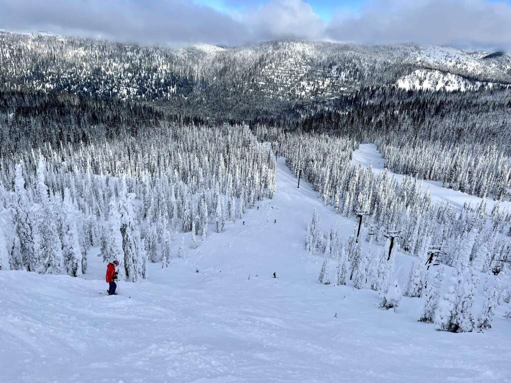 Big Creek Express on the backside of Whitefish, January 2022
