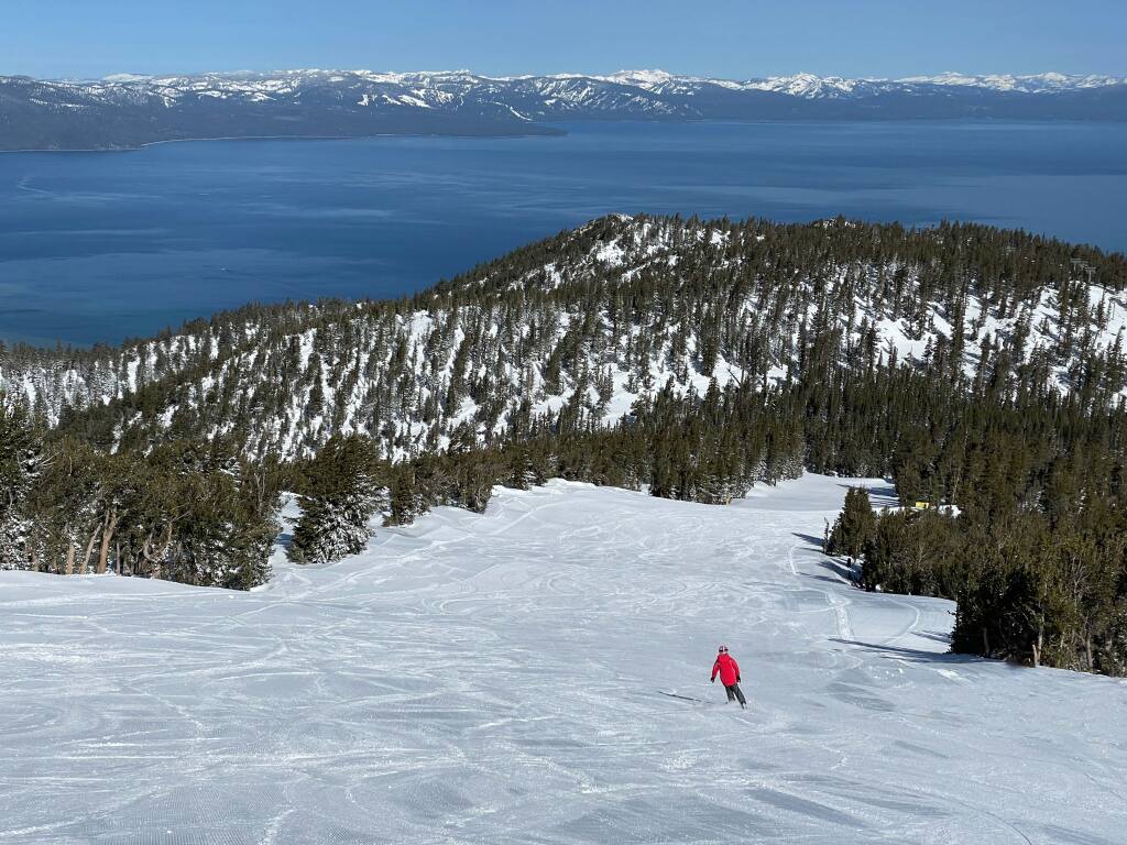California run at Heavenly, April 2022