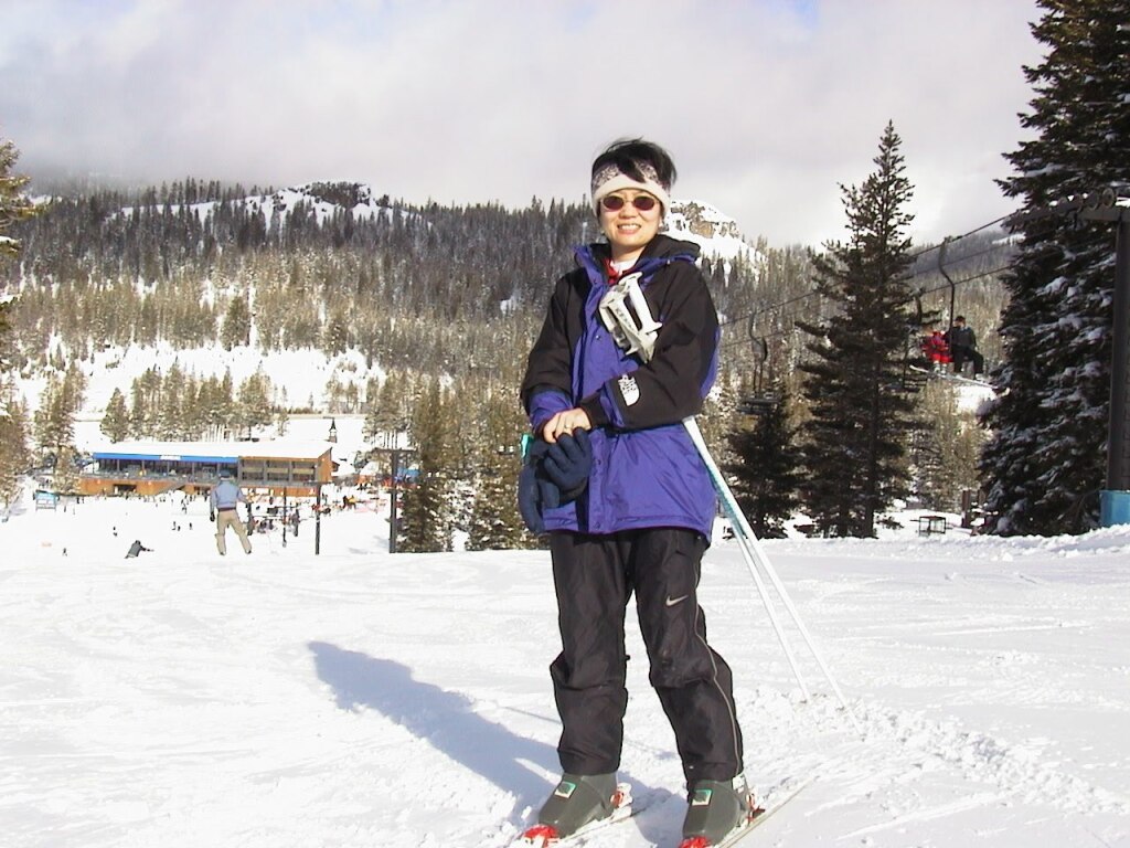 First picture of AiRung skiing: Boreal, February 2000