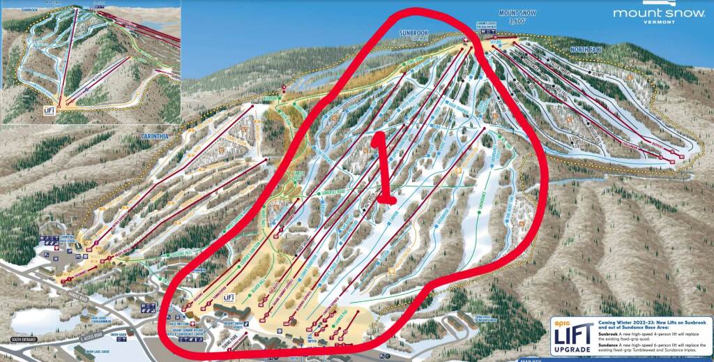 Mt Snow ski pod example