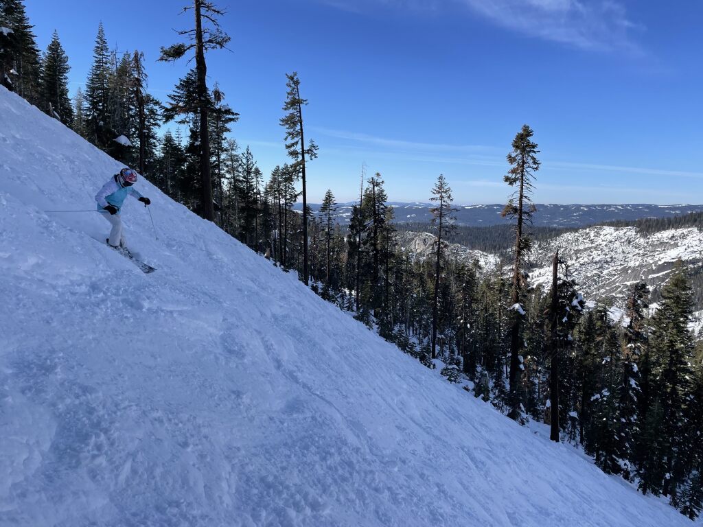 Great conditions at Dodge Ridge, December 18th, 2022