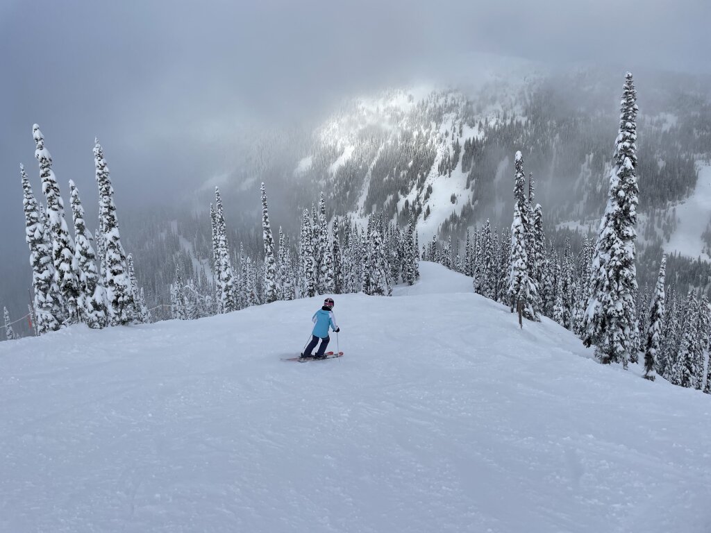 Wait is that the sun?? Fun day at Whitewater, BC - January 2023