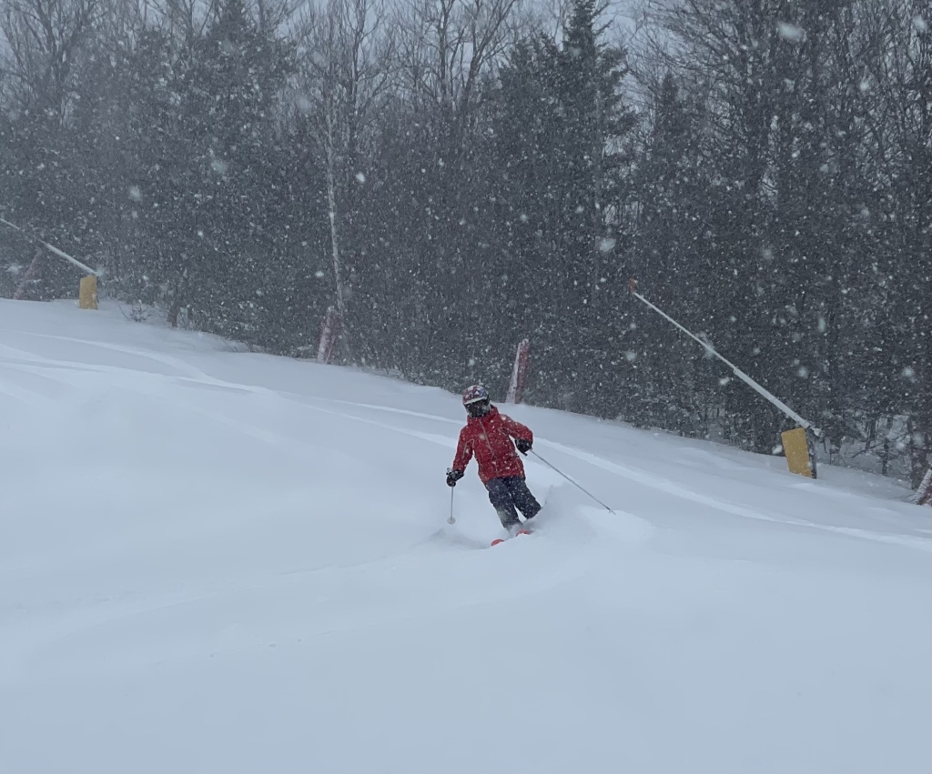 Powder day at Sugarloaf, March 2023