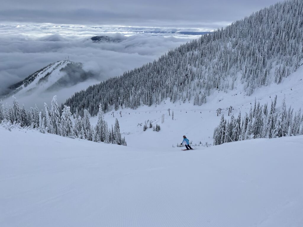 "Main Run" at Red Mountain Resort, January 2023