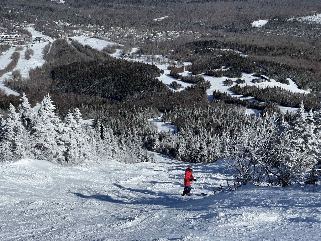 Upper mountain terrain at Sugarloaf, March 2023