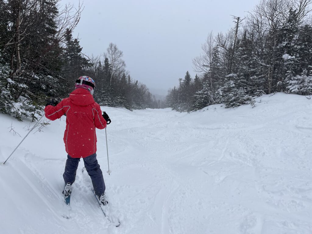 Narrow bump run at Sugarloaf, March 2023